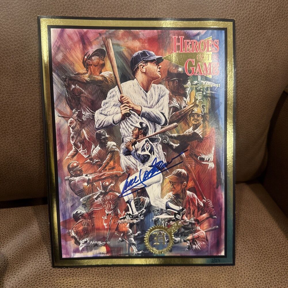 Hank Aaron Signed Autographed 1994 Heroes Of The Game Magazine Certified